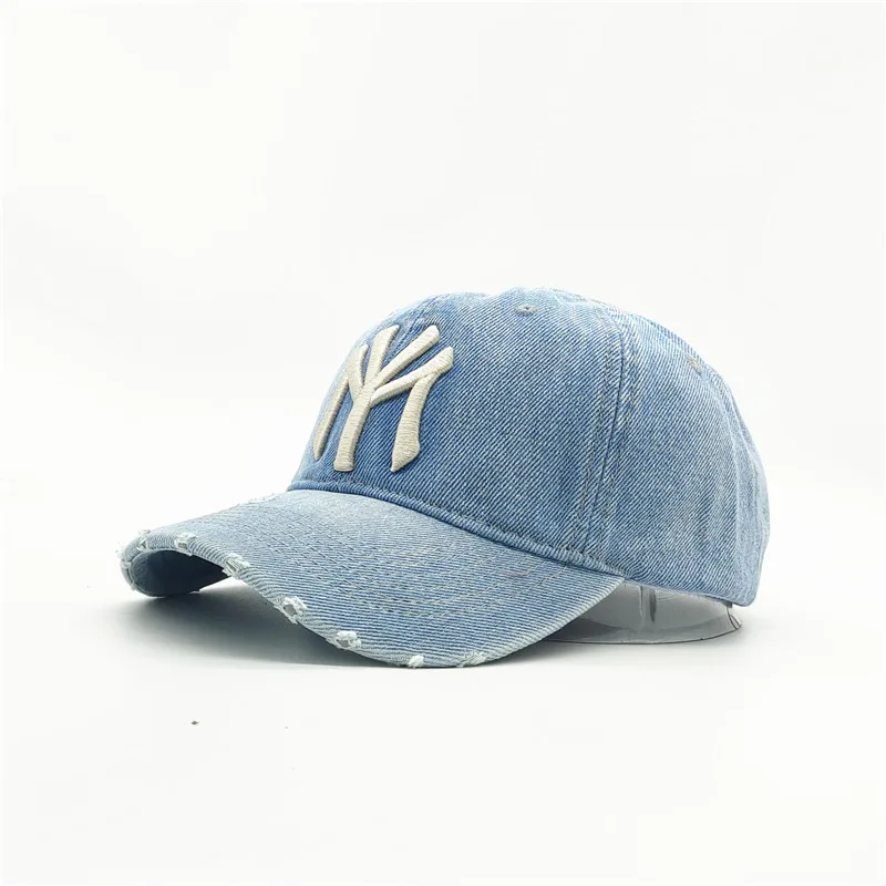 Neue erwachsene männer lässig vintage denim MY NY stickerei baseball kappe Frauen baumwolle sport hut hip hop snapback hut Golf hüte gorros