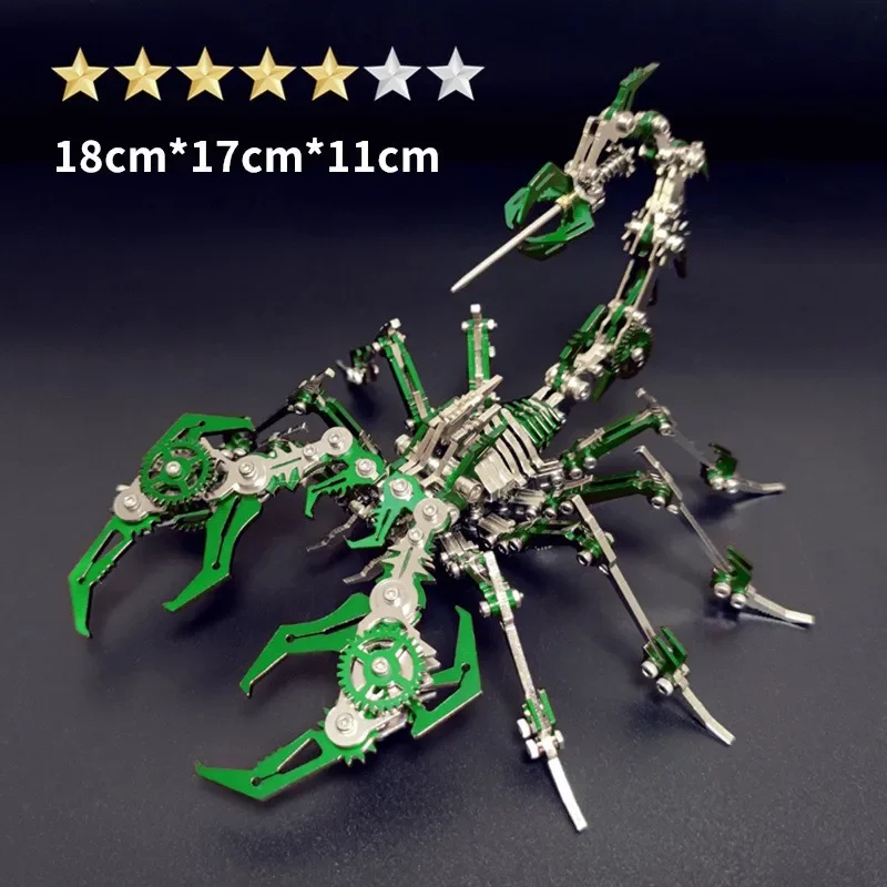 Color Scorpion King Magic Scorpion 3d three-dimensional metal assembly model assembly handmade puzzle building block toy