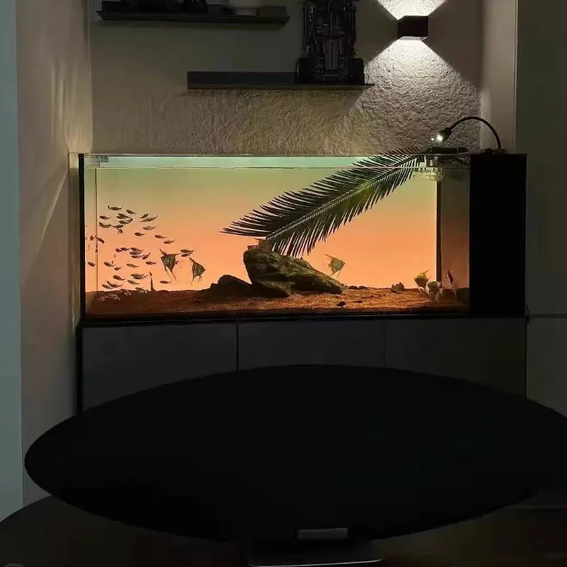 Fish tank background light board RGBW acrylic led luminous board South American tank colorful gradual change