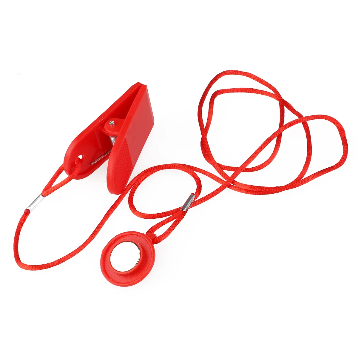 Magnetic Treadmill Safety Key 2.3cm Diameter 140cm Cord Red Plastic Fits All Brands Emergency Stop Replacement Running