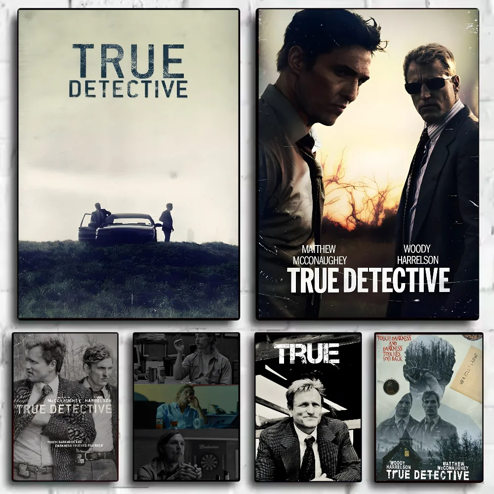 Film T-True D-Detective Poster HD Kunst klebrige Wand wasserdicht Zuhause Wohnzimmer Schlafzimmer Bar ästhetische Dekoration