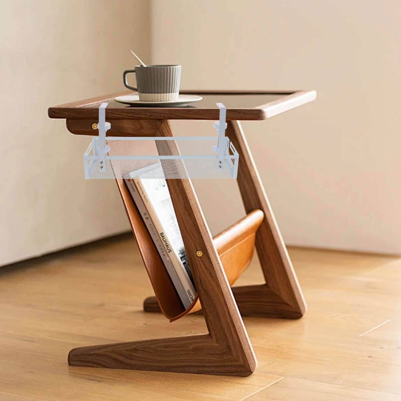 Wire Organizer Cable Management Tray Mesh Grid Under Desk Cable Storage Rack Desktop Cord Holder Load Bearing Capacity