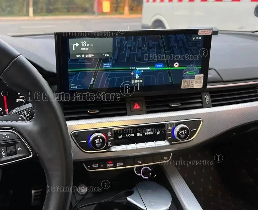 12.3Inch Android 14 Qled Screen For AUDI A5 A4 A4L S5 2017-2020 Car Radio Multimedia Video Player Stereo GPS CarPlay Navigation