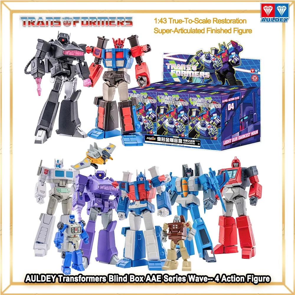 

New AULDEY Transformers Blind Box AAE Series Wave 4 Action Figure 1:43 Ironhide Shockwave G1 Collectible Mecha Model Toys Gifts
