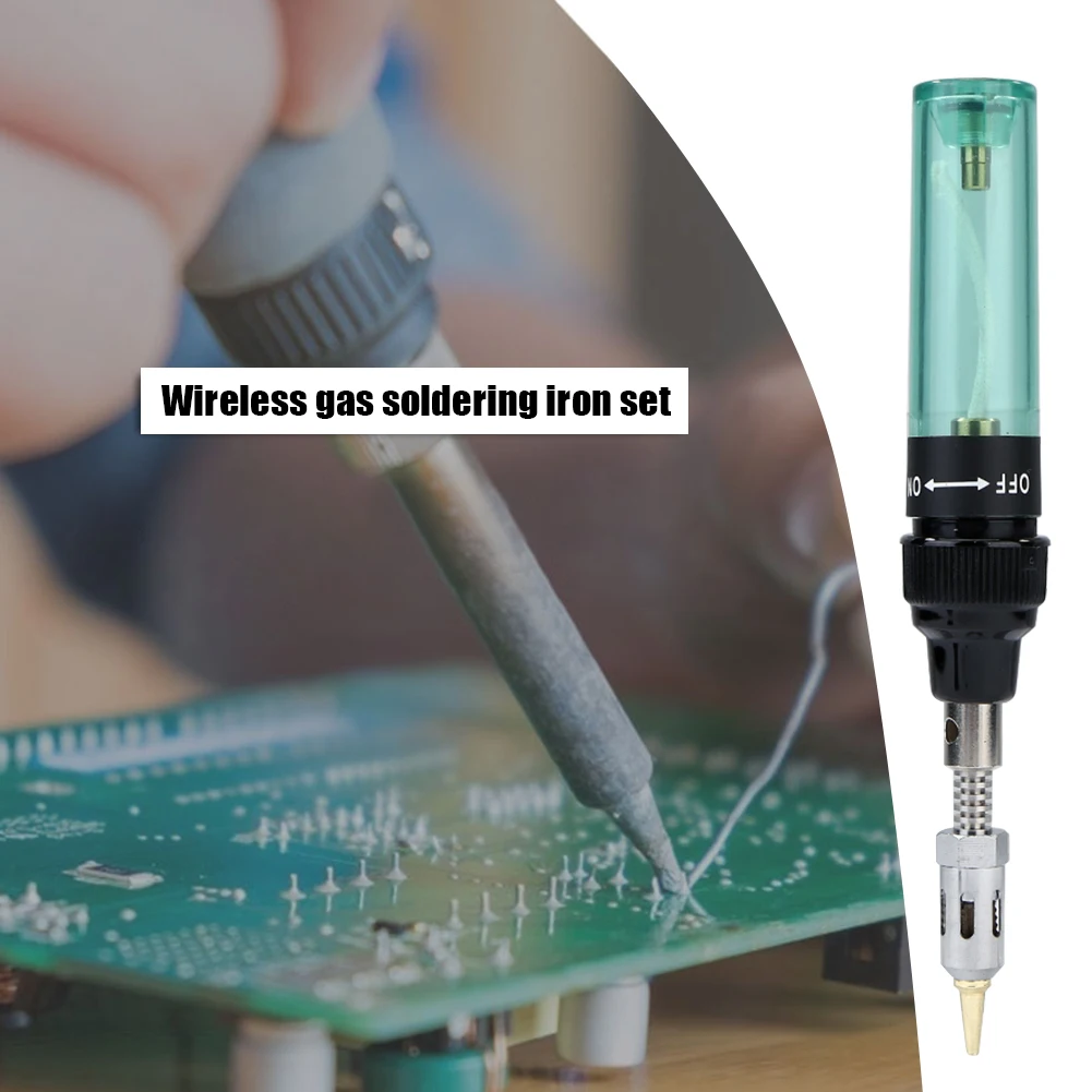 

Wireless Gas Blow Torch Soldering Solder Iron Cordless Butane Tip Tool Welding Pen Burner Welding Soldering Kit