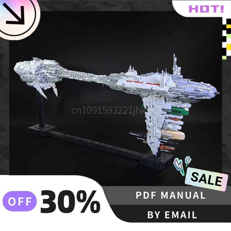 

[9866 шт.] индивидуальный набор креативных строительных блоков MOC Interstellar Frigate STEM игрушки DIY комплект строительной модели подарки на день рождения
