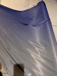 Navy Blue Gradient Starry Sky Glitter Fabric Pink Silver Designer Background Elastic For Crafts And DIY Projects