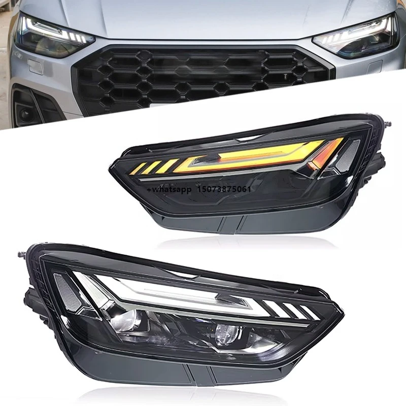 

Car Lights for Q5 2021-2024 Upgrade high configuration LED lens Headlights DRL Daytime Running Light Front Lamps Turn Signal