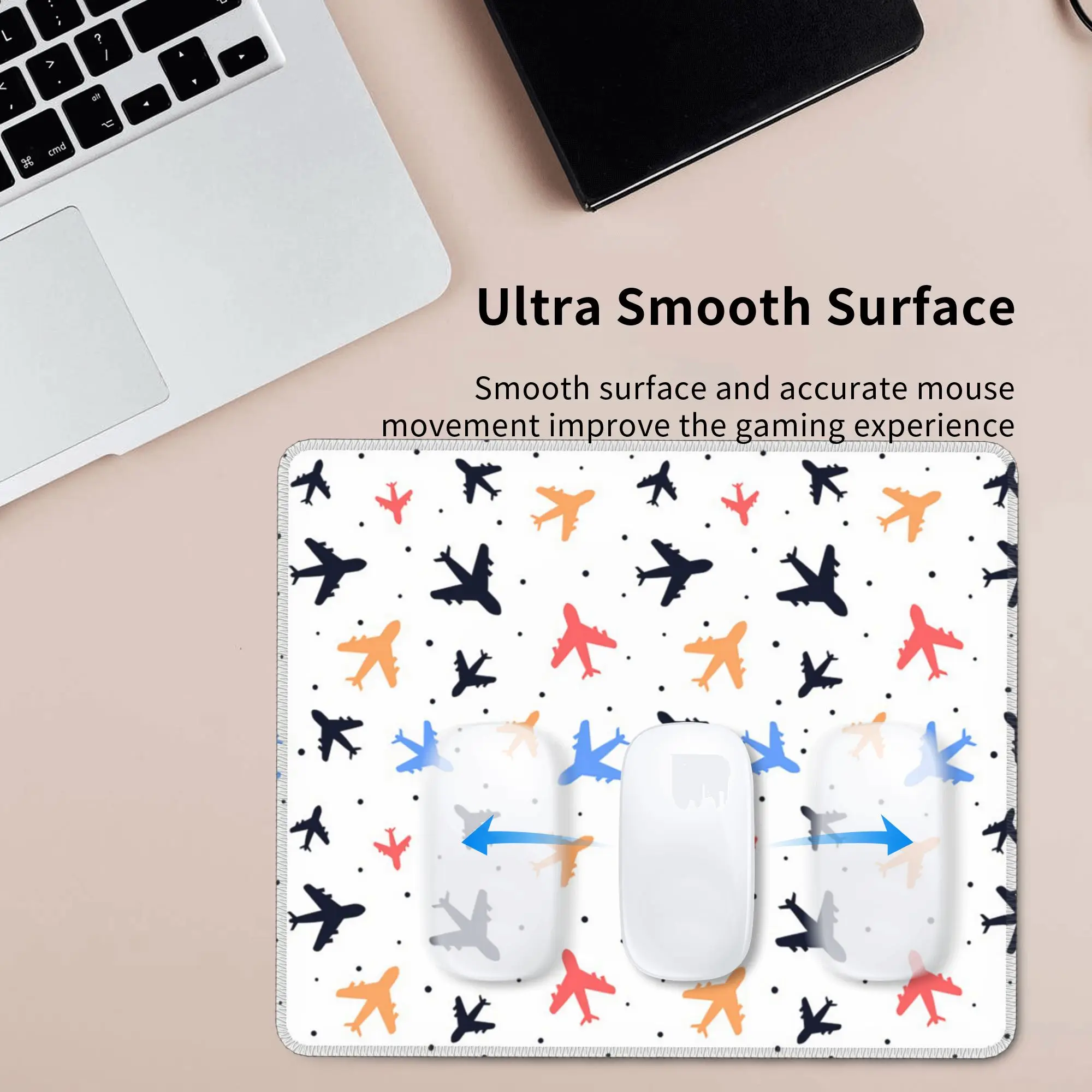 Random Airplanes Aviation Fighter Pilot Mouse Pad Computer Keyboard Mouse Mat PC Laptop Desk Mat Office Accessories Table Mats