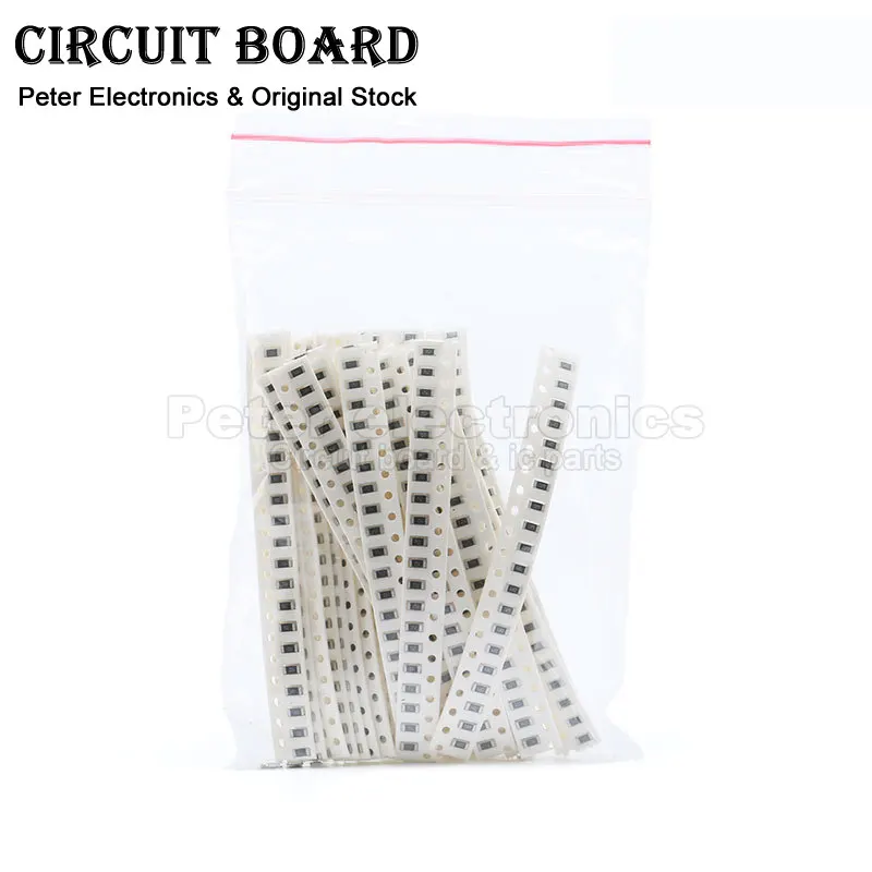 660PCS Set of Resistors 0805 SMD Resistor Assorted Kit Diy 1% 1 Ohm-1M Ohm Sample Bag Resistance 33 Values X 20pcs 3.3 10 47 R K