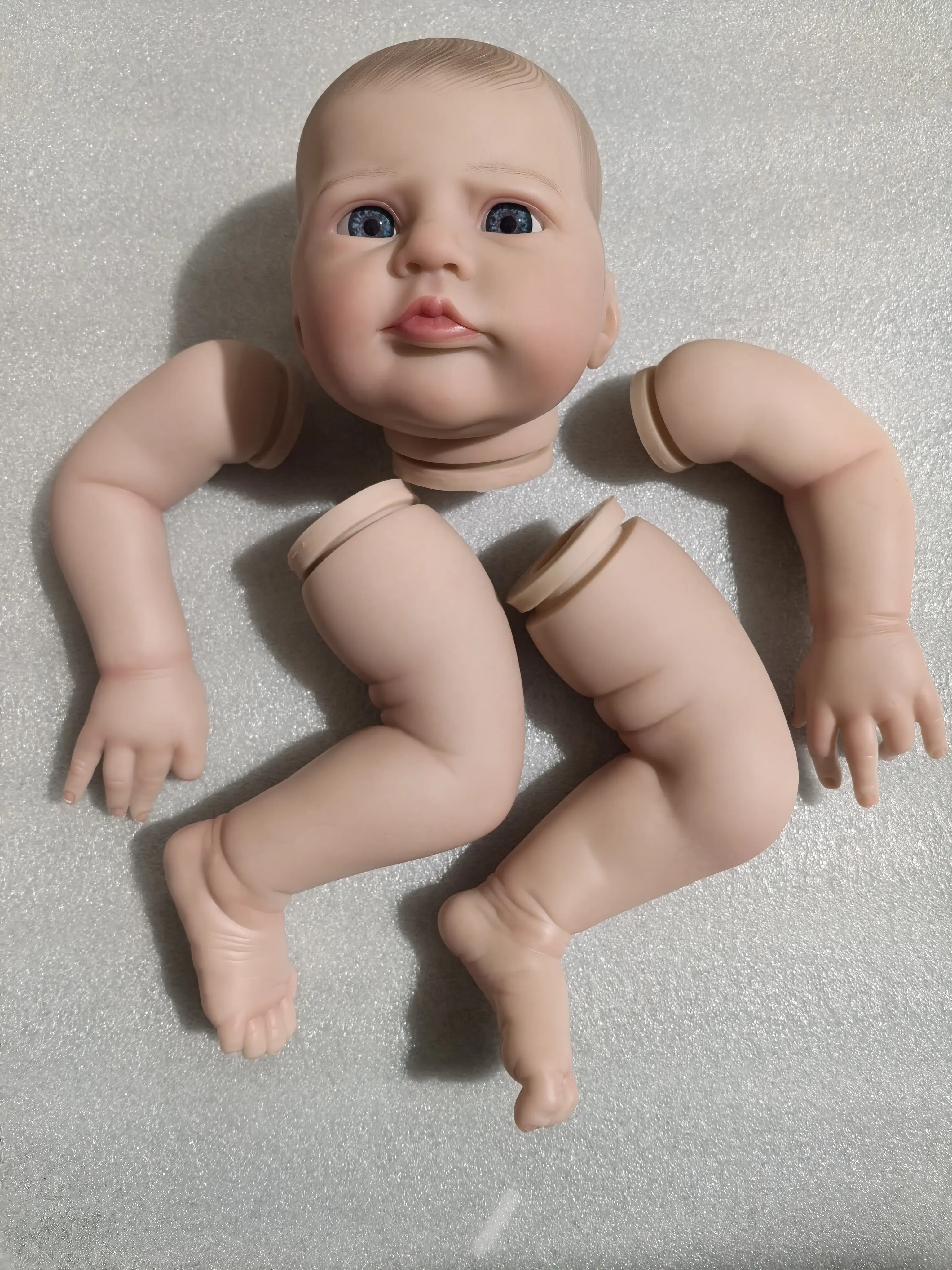 NPK Clearance Sale 19inch Already Painted Doll Parts with Cloth Body DIY Doll Parts for Artists
