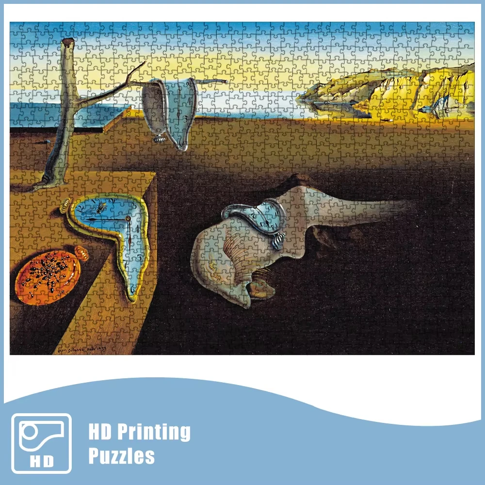 Puzzle 500/1000/1200/2000 pièces pour adultes, collection d'art, jouet Salvador Dali, La persistance de la mémoire