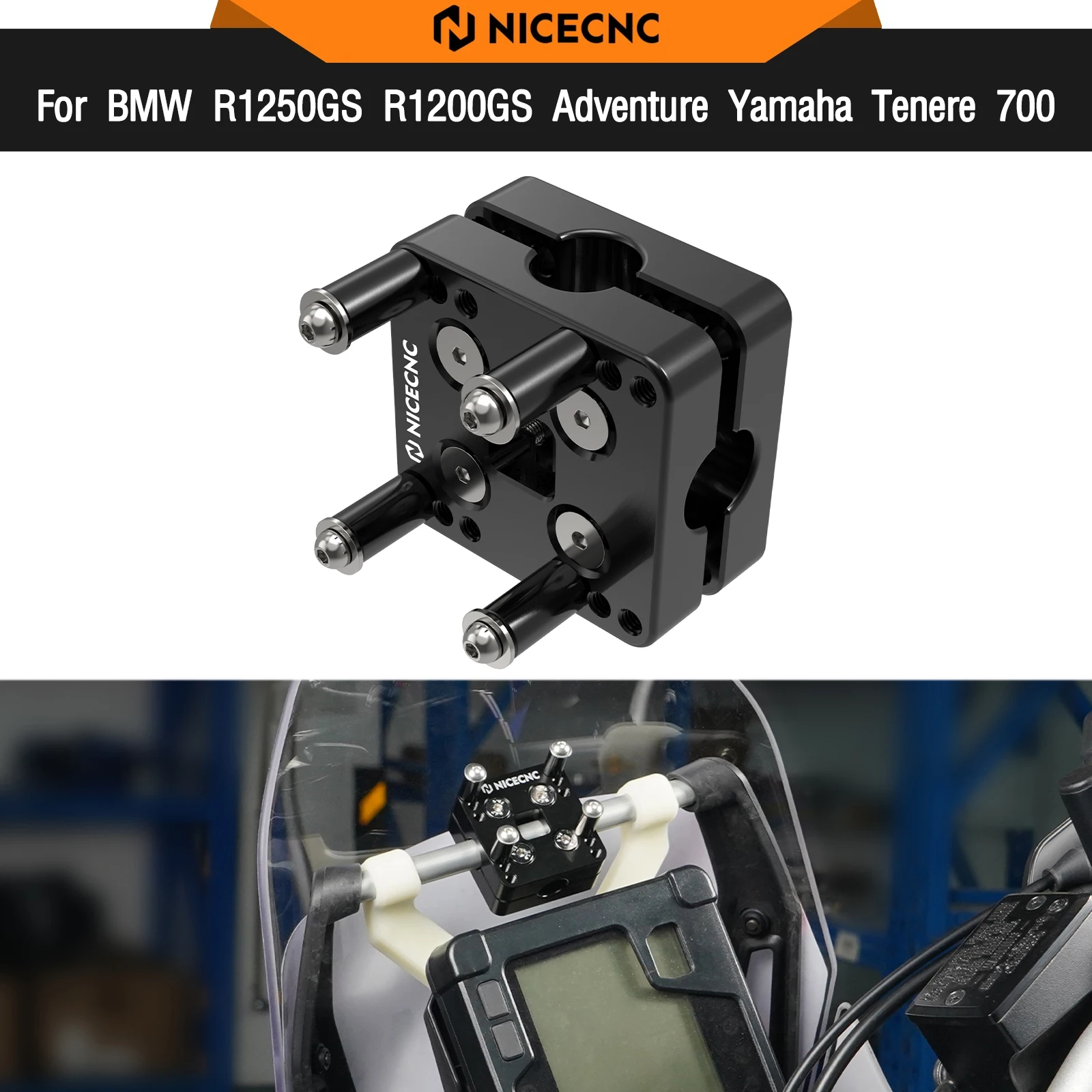 

GPS Mount Bracket Phone Holder For BMW R1250GS R1200GS Adventure Yamaha Tenere 700 XTZ700 XTZ1200 KTM Honda Suzuki Kawasaki