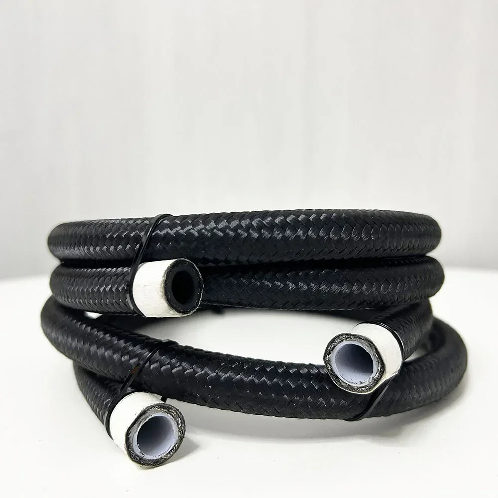 AN3 ~ AN20 1M 3M 5M 10M خرطوم الوقود CPE/PTFE خط زيت مطاطي الفولاذ المقاوم للصدأ/النايلون خرطوم سباق مضفر لتعديل السيارة