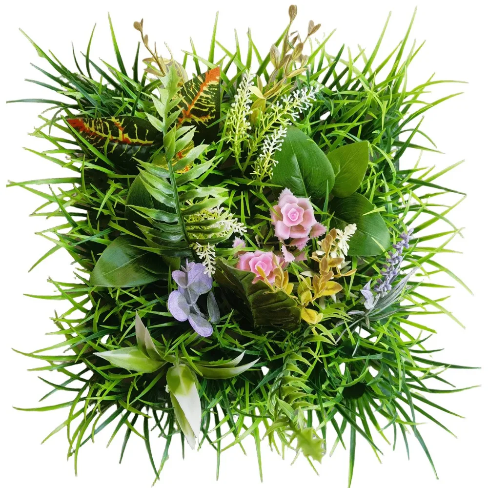 

DIY Artificial Plant Wall Panel Eternal Life UV Protection Simulation Maple Plant Sheet Lifelike Green