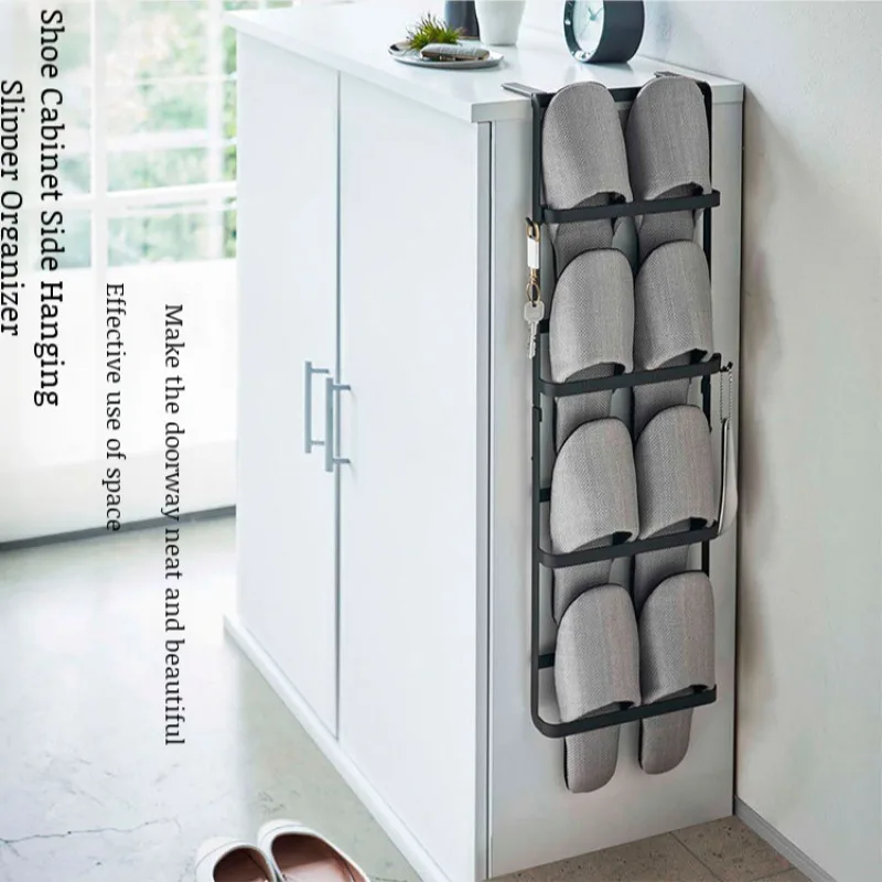 

Household Shoe Cabinet Side Storage Hanger Doorway Storage Side Hanging Slipper Rack Indoor Simple Shoe Storage Hanging Rack