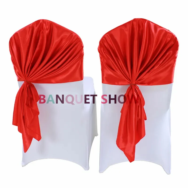 20pcs 70X130CM Satin Chair Cap Hood Fir For Banquet Wedding Chair Cover Event Party Decoration