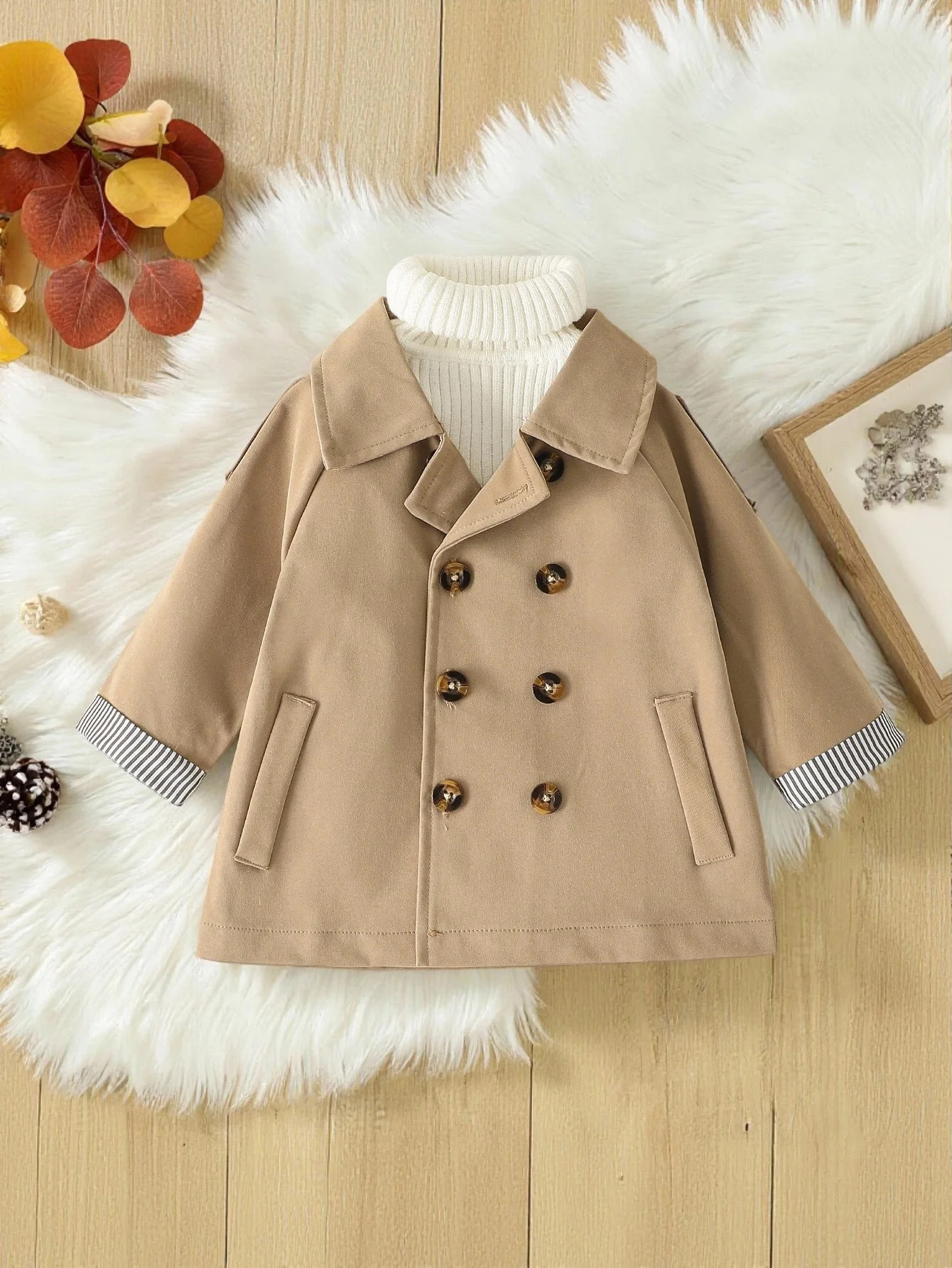 2025 Unisex New Baby Girl Boy Long Sleeve Spring Autumn Trench Coats Jackets Fashion Streetwear Jacket Overwear Clothes