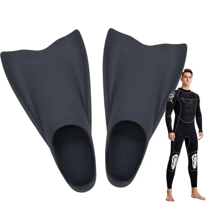 

Swim Training Fins Lap Training Short Silicone Flippers For Men Women Swim Floating Fins Swimming Equipment For Swimmers