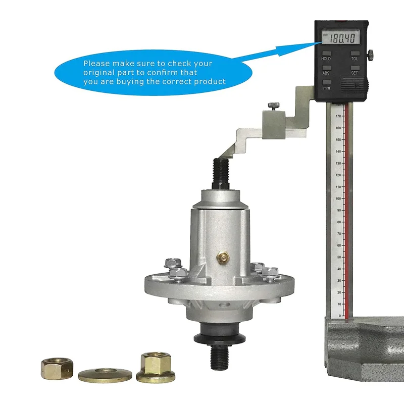 N96R 1 pieza reemplaza 285-851 conjunto de husillo accesorios de cortacésped de Metal para John Deere D100-D160,LA100-LA165,X110,X120