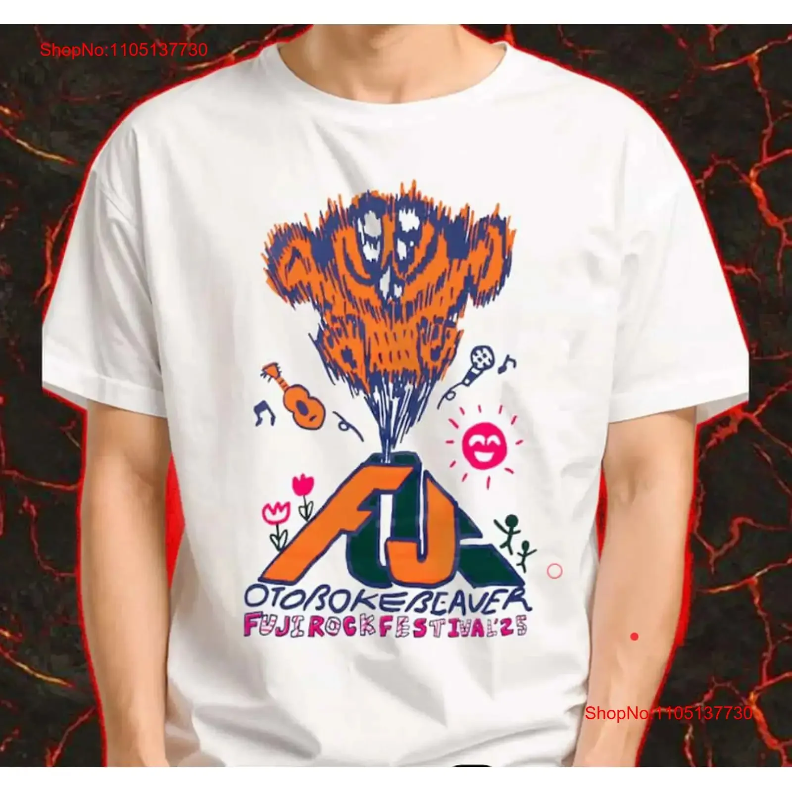تي شيرت Fuji Rock Festival 2025 يوم 25 27 يومًا في منتجع Naeba Ski Resort تي شيرت عتيق مغسول للجنسين مريح وناعم ممتد #1
