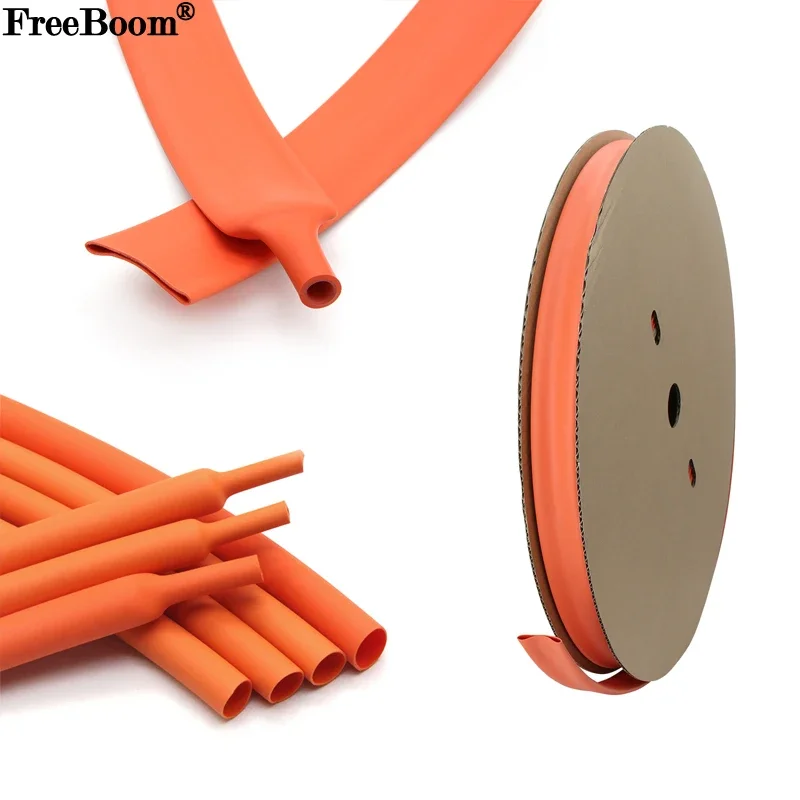 3:1 Heat Shrink Tubing With Glue Orange 2.4 - 30mm Diameter Double Wall Adhensive Lined Wire Polyolefin Cable Sleeve Waterproof