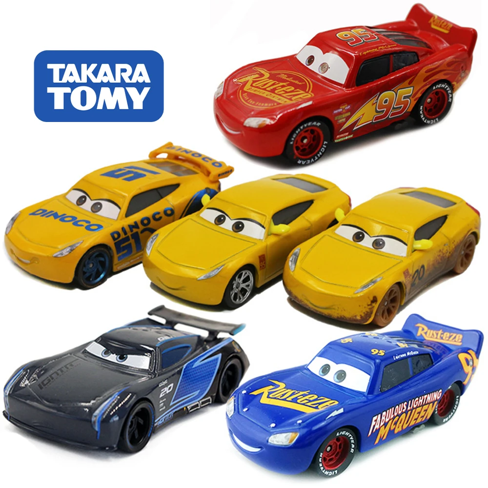 Mcqueen Car King 1:55 Disney Pixar Toy Car Die-Cast Metal Alloy Model Toy Car 2 Children Birthday / Christmas Gifts Toys ﻿