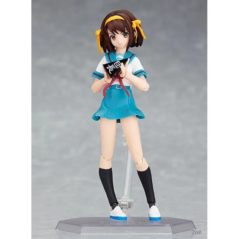 Max Factory Figma 034 Suzumiya Haruhi The Melancholy of Haruhi Suzumiya 2009 Summer Clothes Ver Action Collectible Model Toys