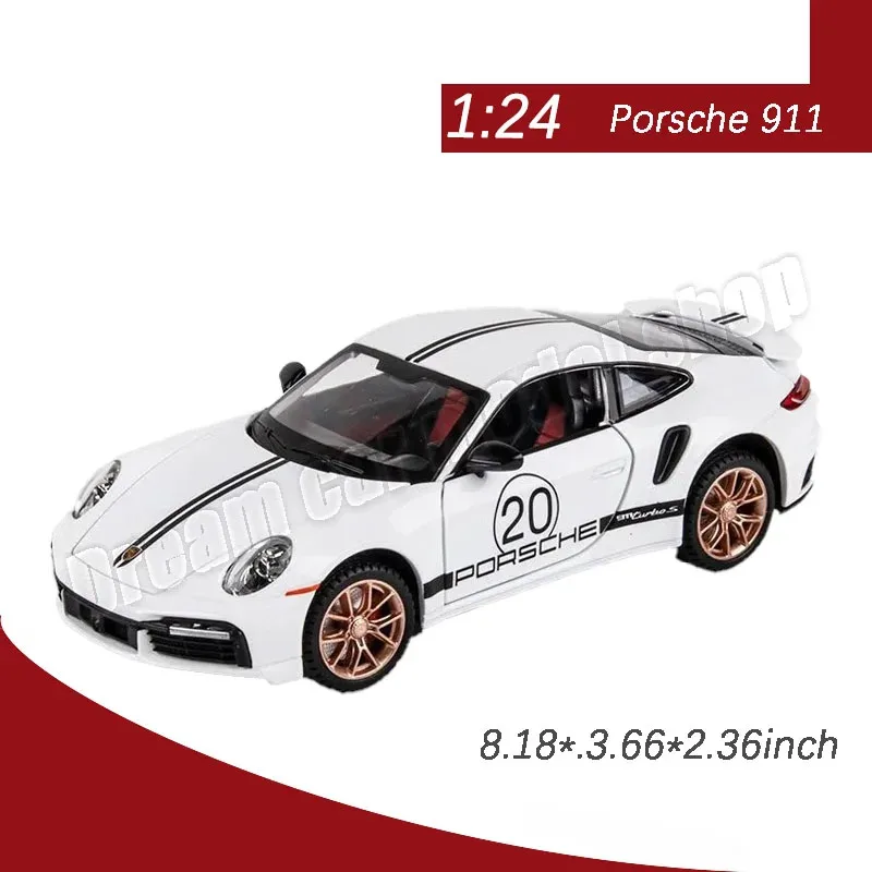 1/24 Porsche 911S Porsche 911GT3 Alloy Car Model Children's Toys Living Room Decoration Diecast Model Car Wholesale Holiday Gift