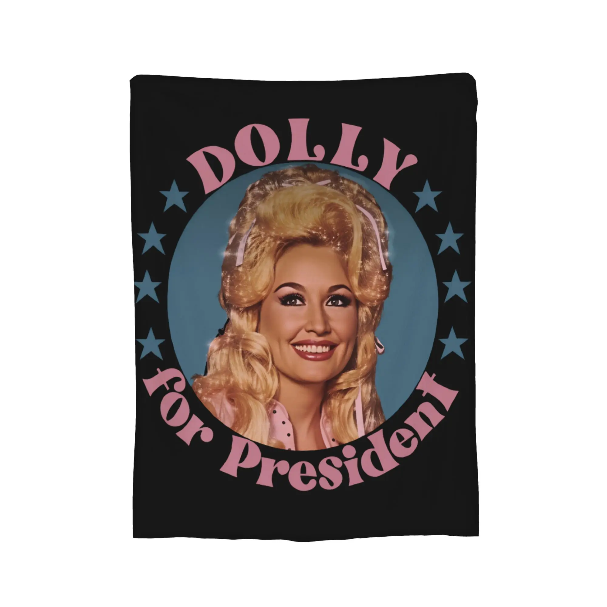D-Dollys America Singer Knitted Blanket Flannel Dolly Parton Lightweight Thin Throw Blankets for Outdoor Travel Bedspread