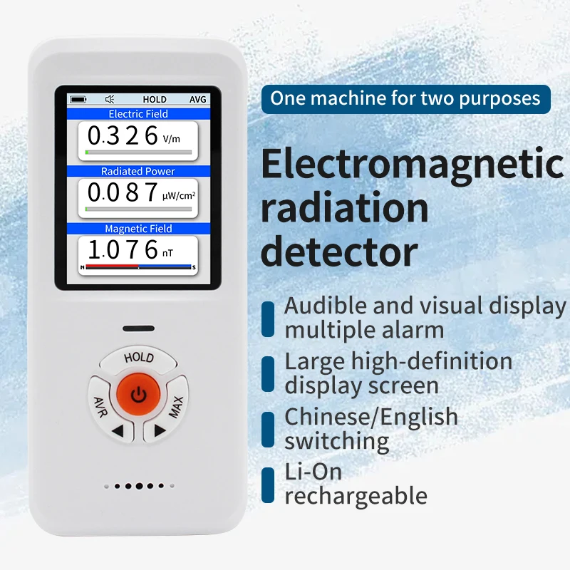 

Electromagnetic Field Radiation Detector Tester Emf Meter Rechargeable Handheld Portable Counter Emission Dosimeter Computer