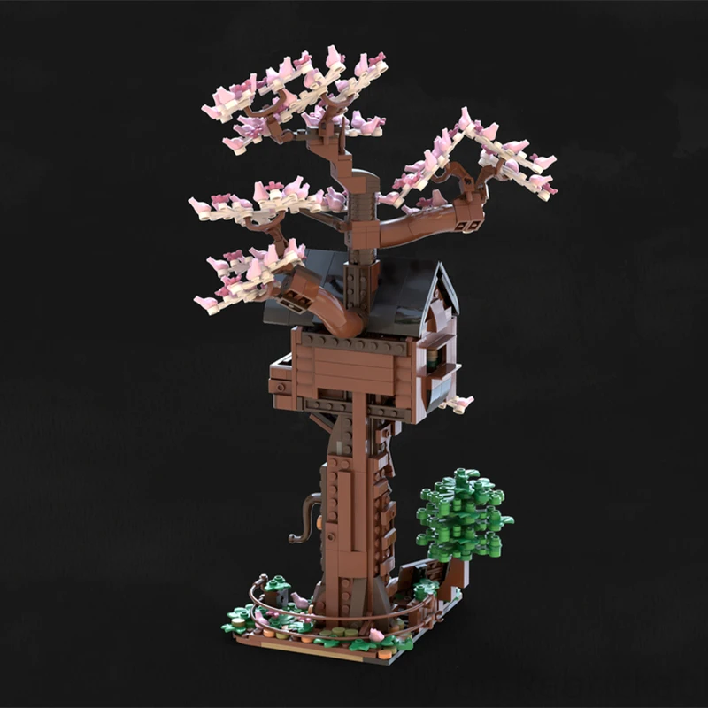 Nuevo 658 piezas MOC flor árbol casa serie DIY bloques de construcción regalos de navidad decoración de la sala de estar regalos para niñas