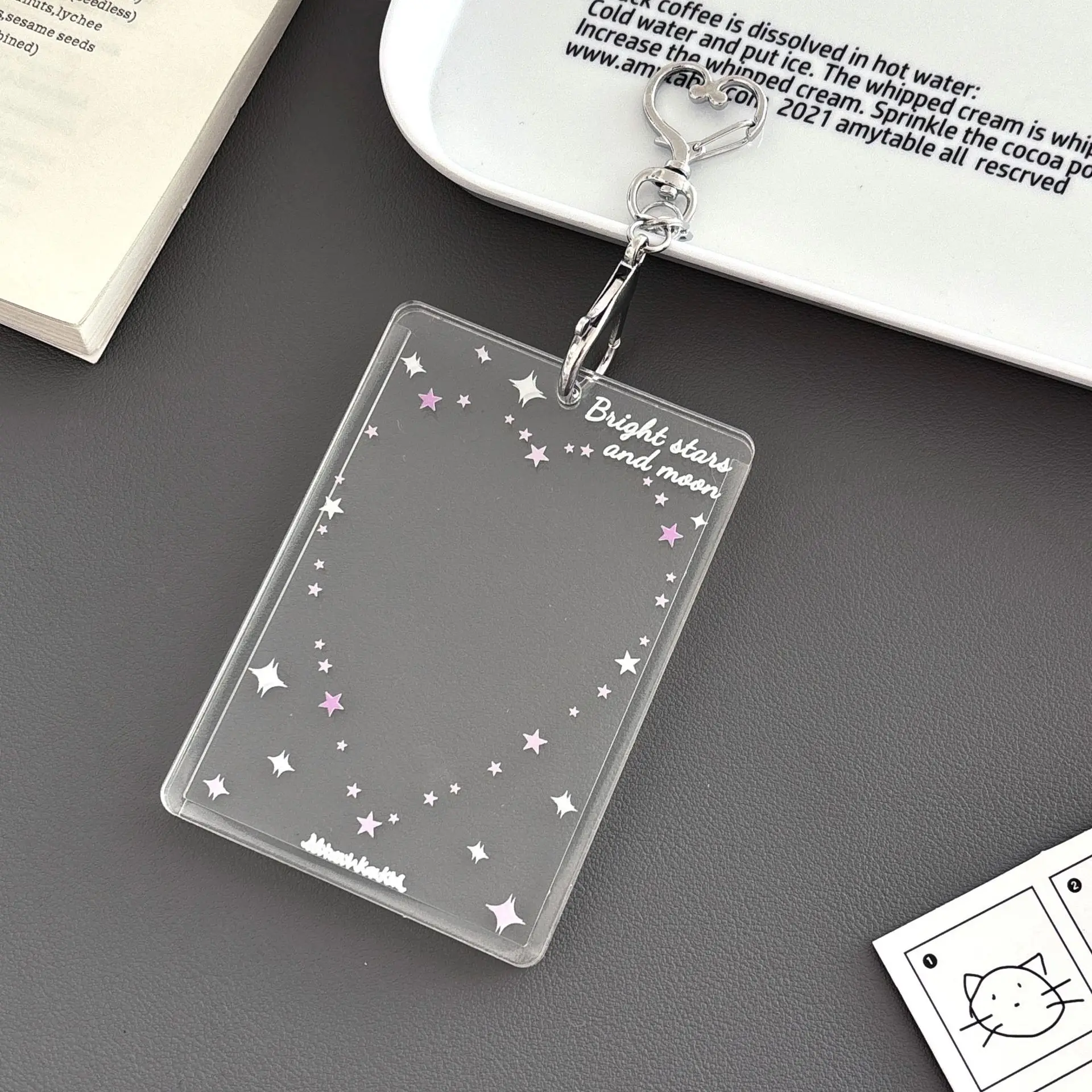 حامل صور بولارويد لطيف على شكل نجمة قلب من الأكريليك مقاس 3 بوصة لـ Kpop