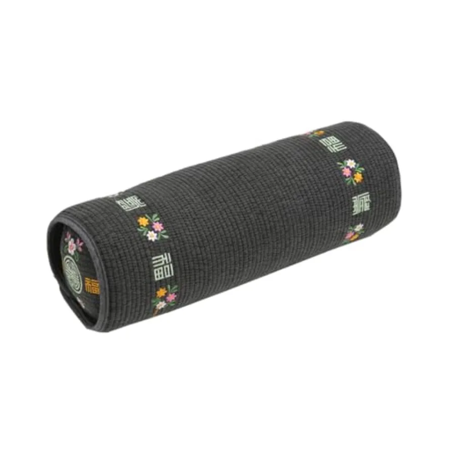 

12-inch Korean Buckwheat Cervical Neck Roll — Compact Cypress-Filled Bolster Pillow for Targeted Neck Support BTS Jungkook's Pi