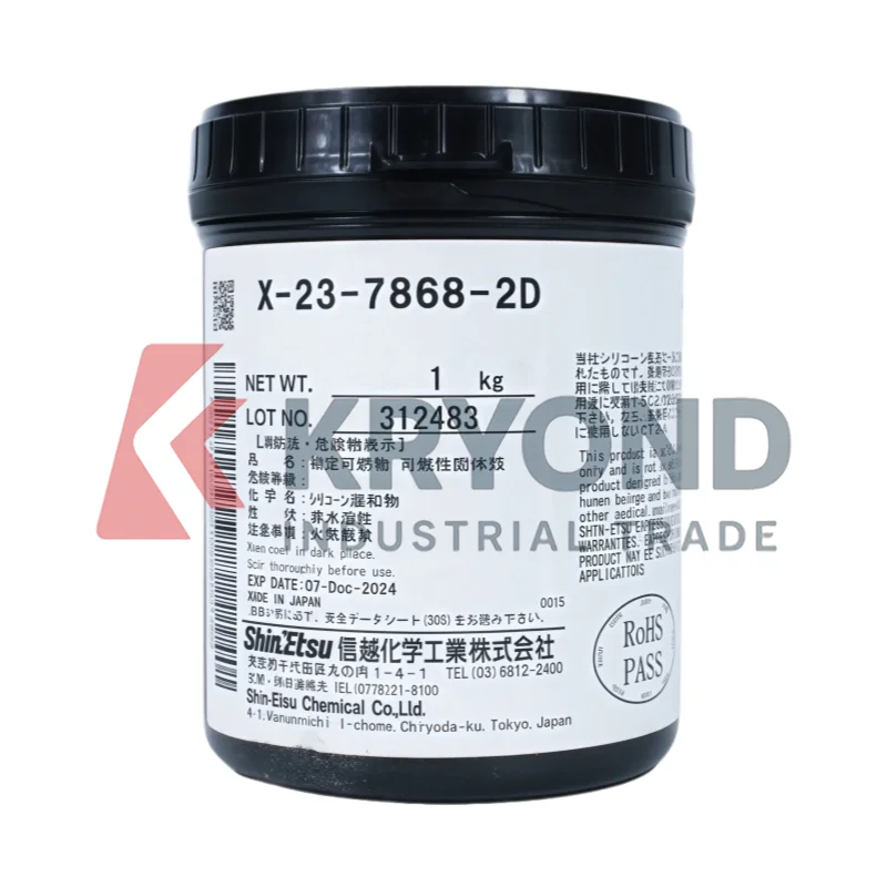 ShinEtsu X-23-7868-2D 1kg High Thermal Conductivity Grease Silicone Compound for Heat Sink Semiconductor and LED Module Assembly