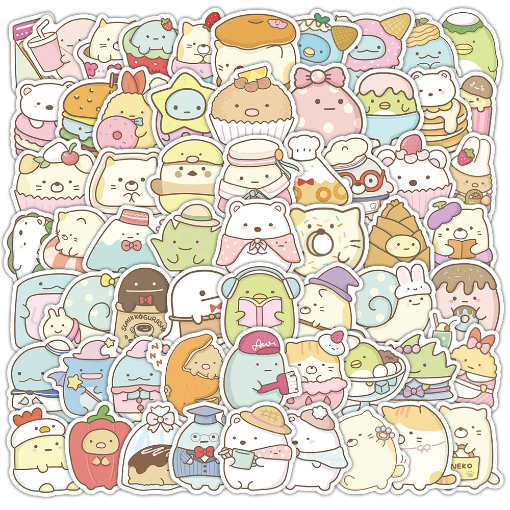 100Pcs/Lot SAN-X Cartoon Stickers Toy Computer Sticker Children's Day Gift