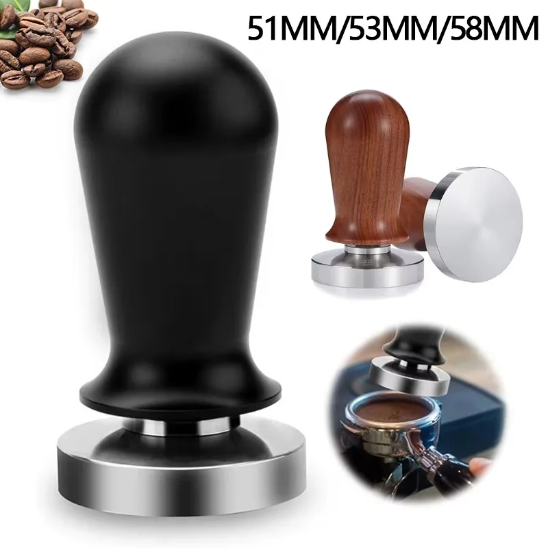 51/53/58mm Constant Pressure Coffee Tamper Stainless Steel Coffee Tamper Spring-loaded Calibrated Powder Press Maker Cafe Use