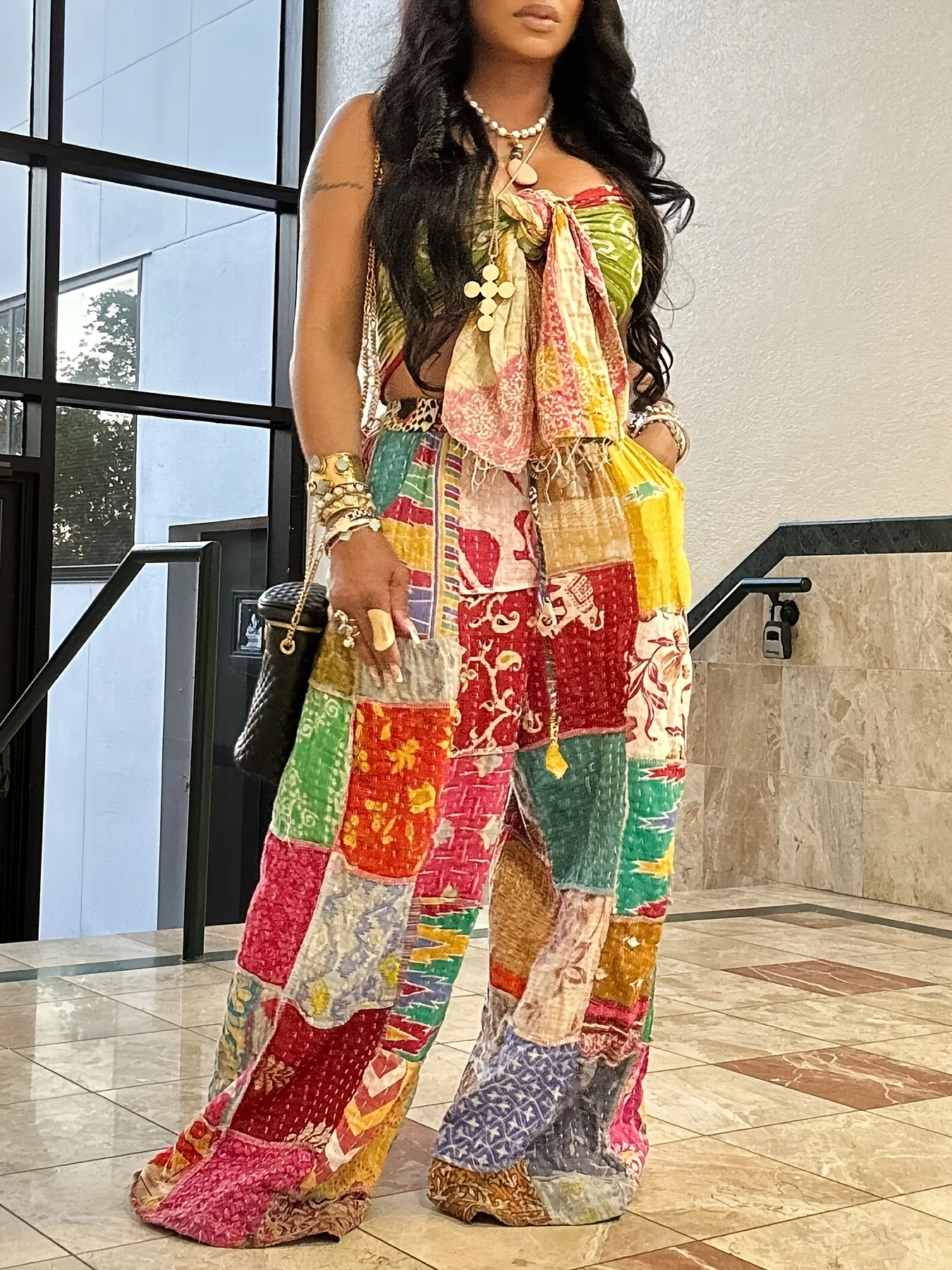 

Женские комбинезоны нестандартной формы радужных цветов с яркой комбинацией, повседневный отпуск и модный комбинезон.