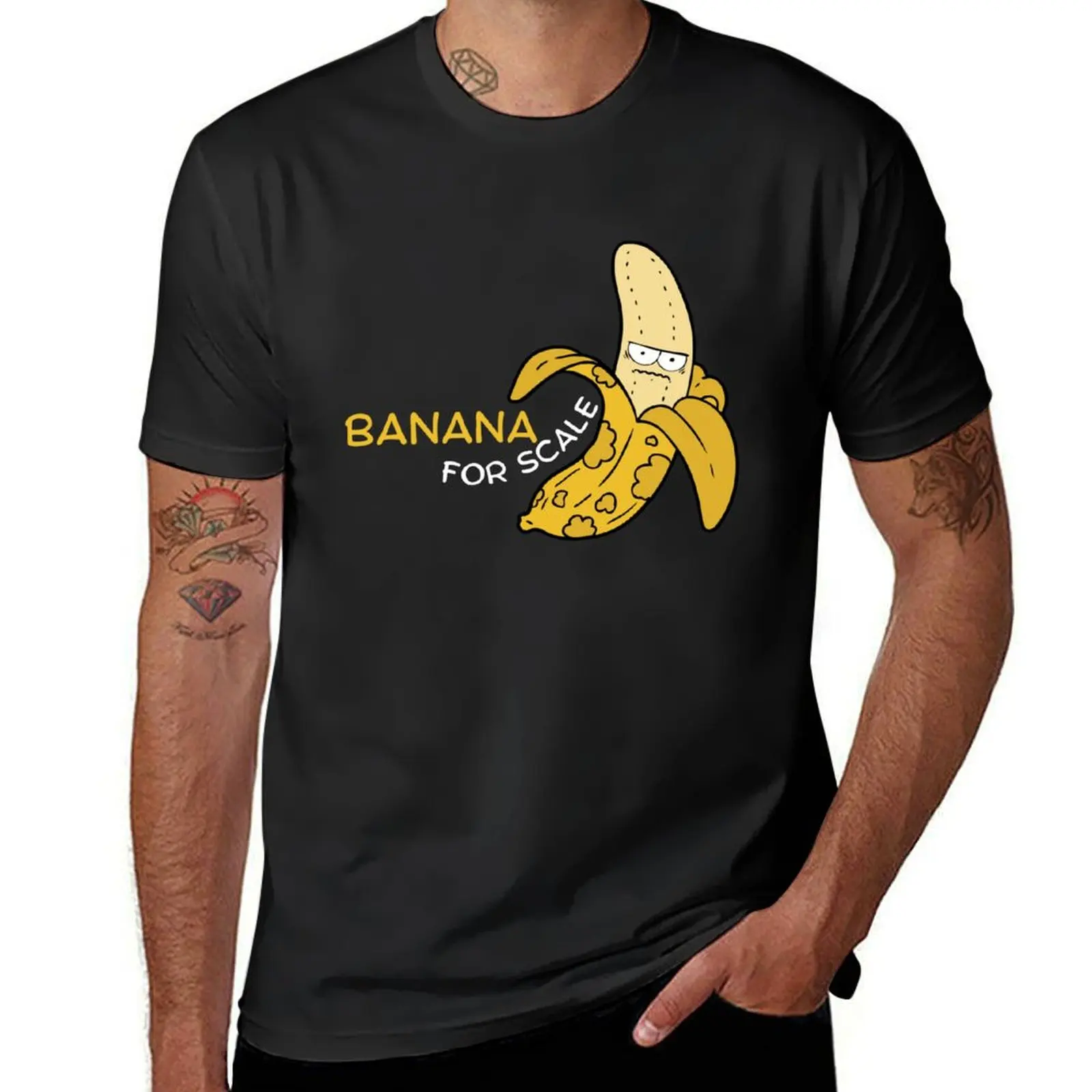 Banana For Scale T-Shirt Aesthetic clothing for a boy men t shirts