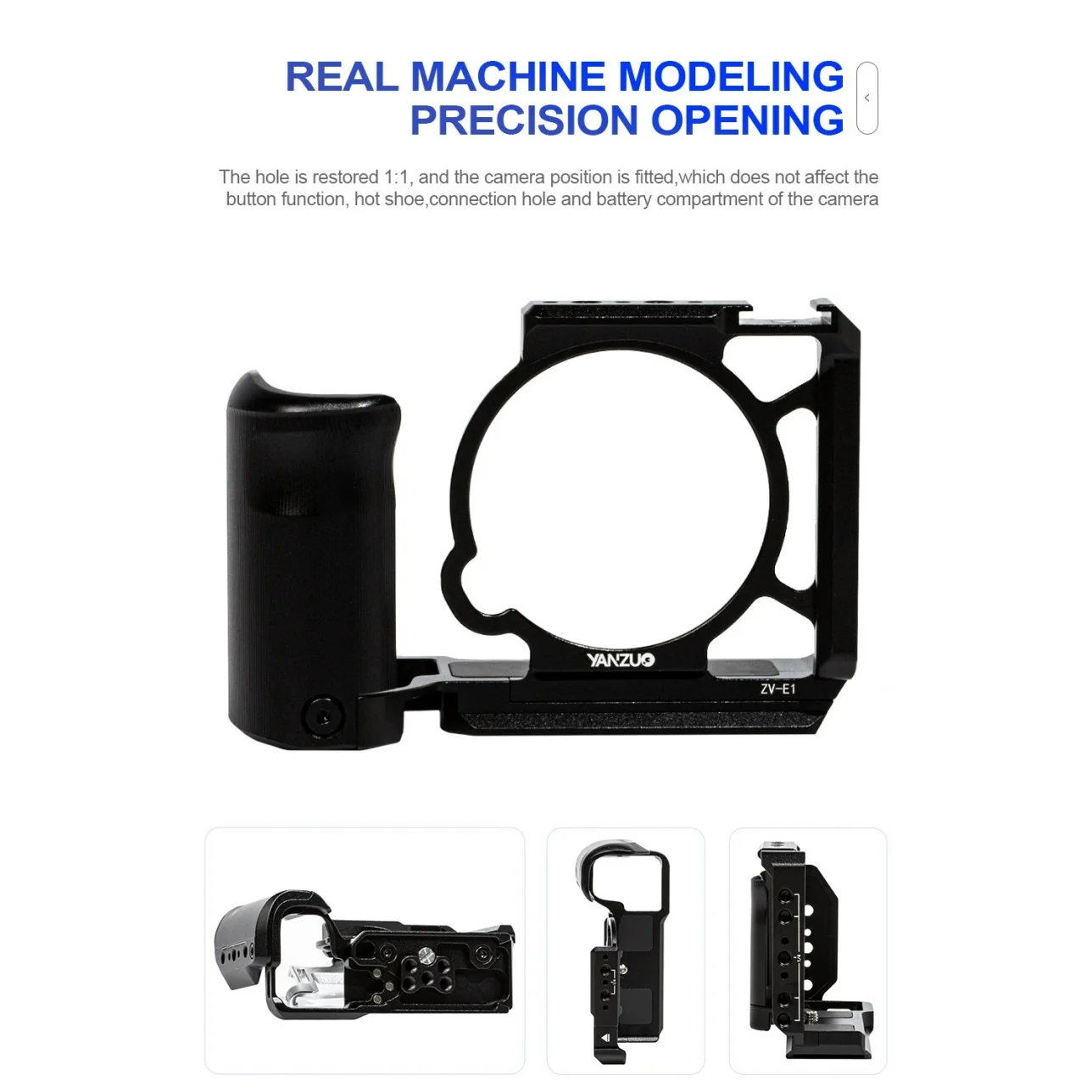 YANZUO Camera Cage Protective Case for Sony ZVE1 Camera