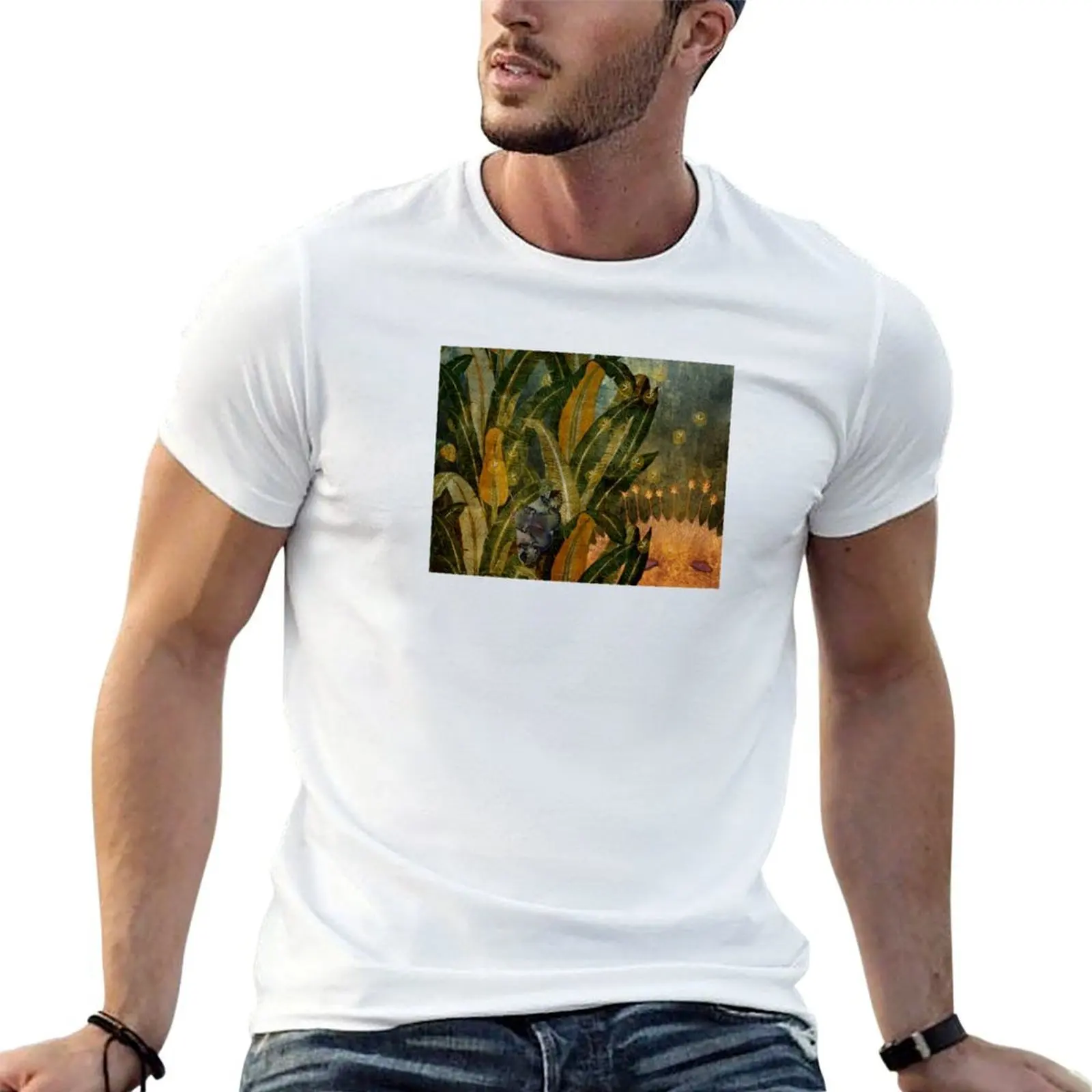 into the garden - twilight tranquility T-Shirt Anti-Fade Casual Tee Shirt
