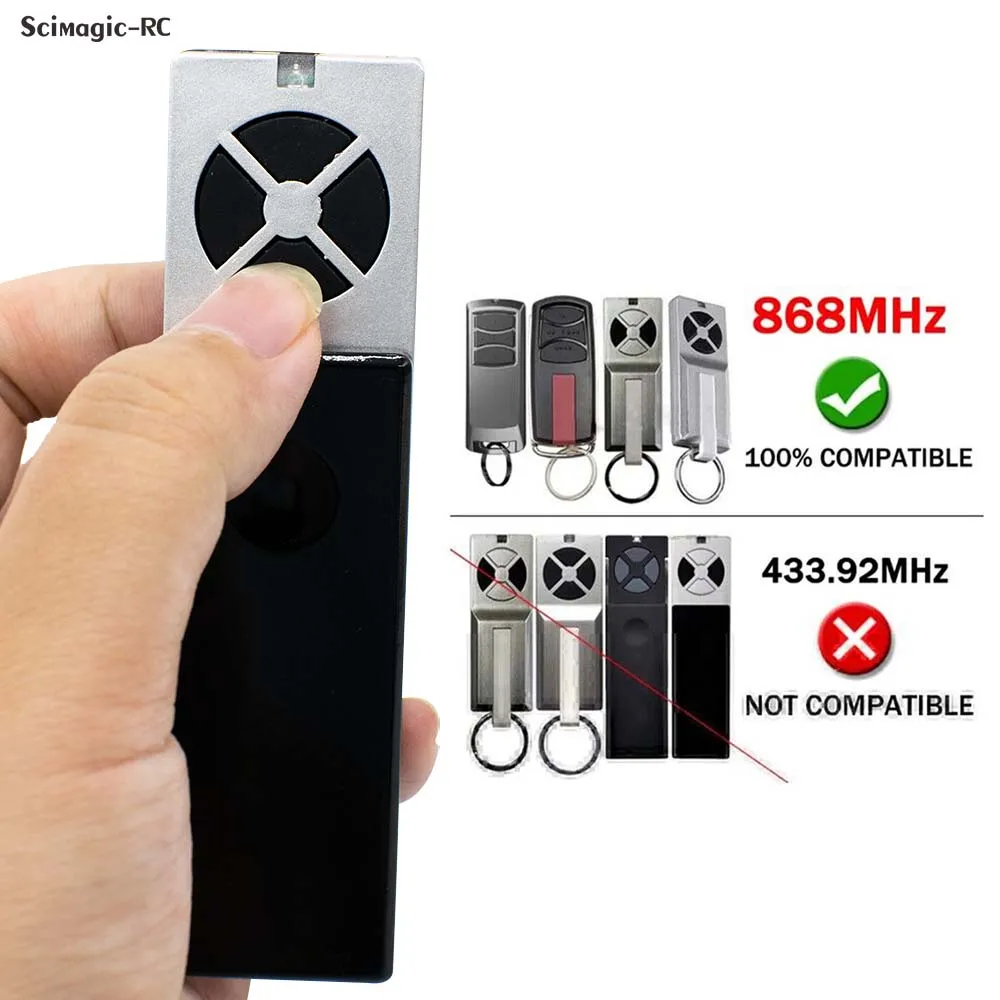 1/2/3/5PCS TX2REV TX4REV TX4REVF Gate Keyfob 868MHz Garage Remote Control Transmitter Door Opener