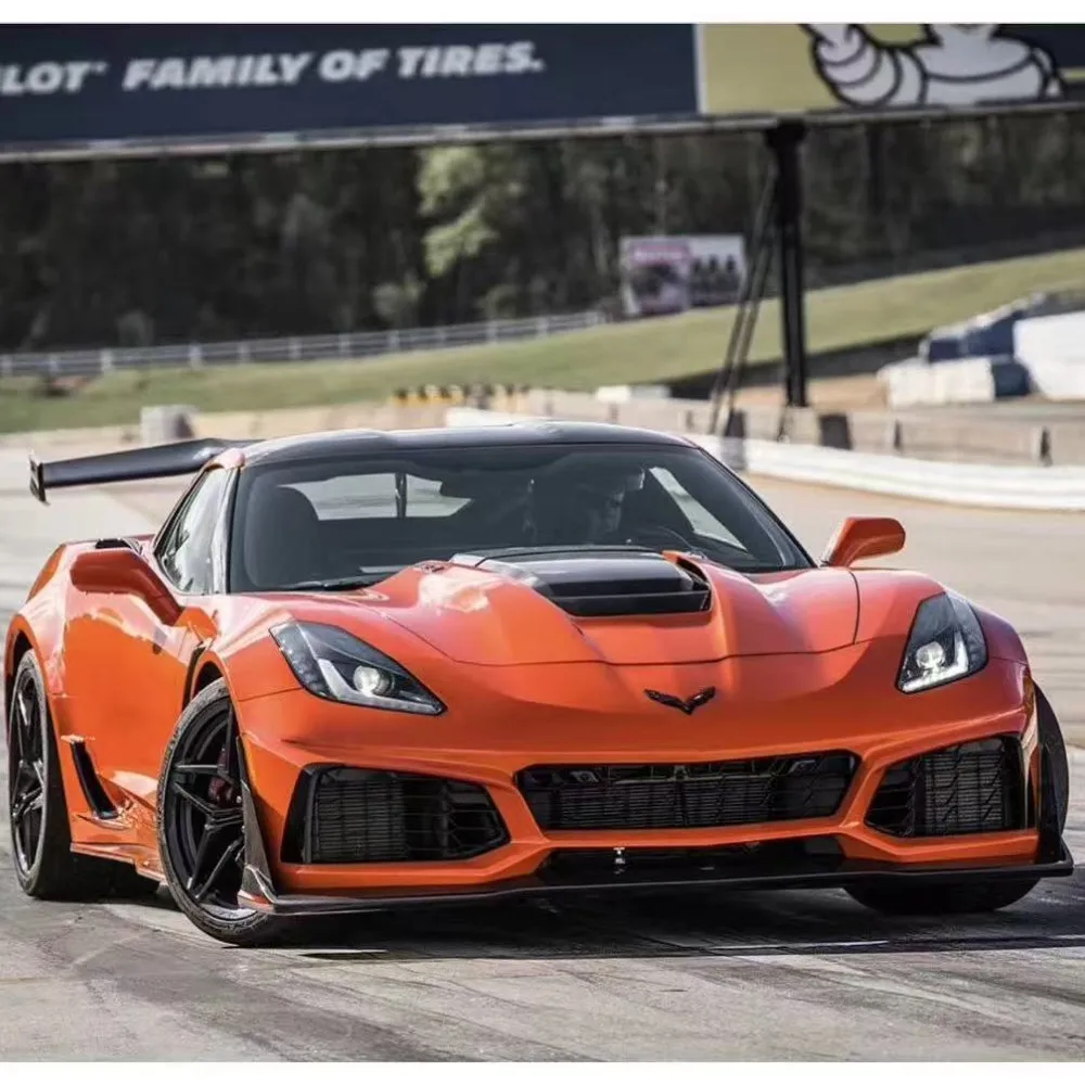 

For Corvette C7 Body Kit Corvette C7 Upgraded with ZR1 Style Front Bumper Front Lip