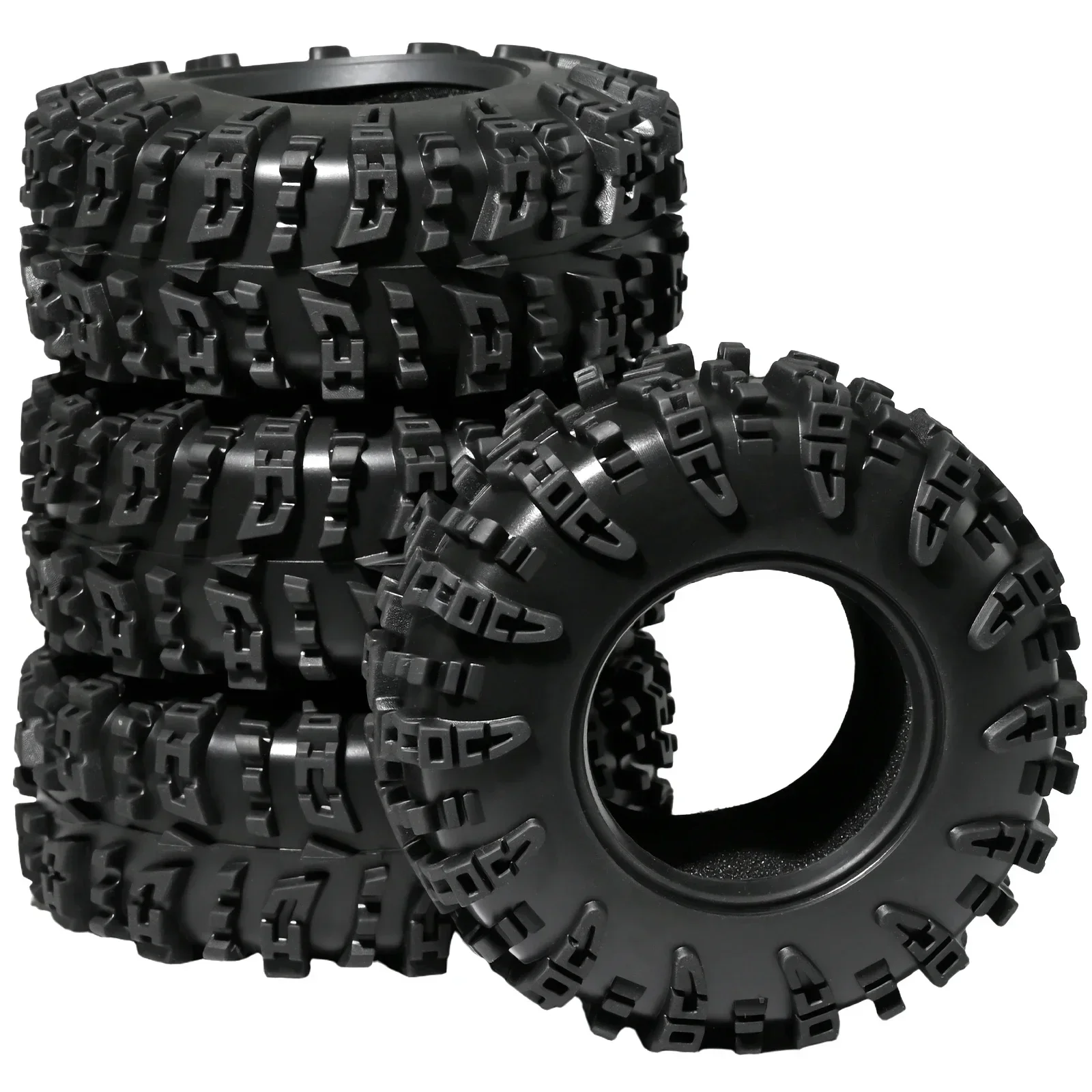 

4PCS 1.3 Inch Ultra Soft Sticky Rubber Tires for 1/24 1/18 SCX24 TRX4M FCX24 AX24 RC Crawler Upgrade Wheels