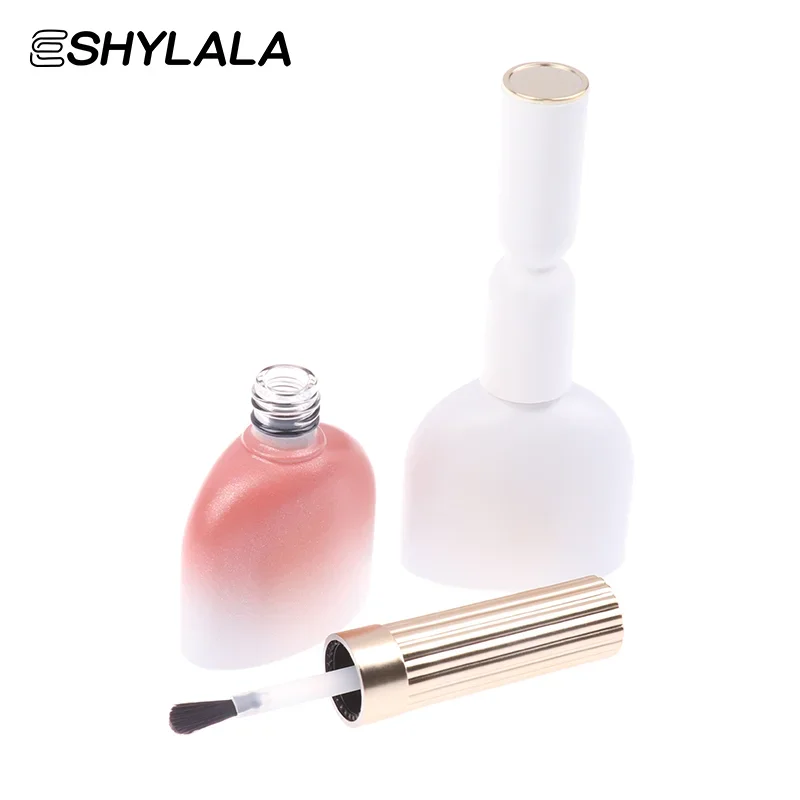 Mini bouteille en verre pour vernis à ongles de 15ml, avec brosses, récipient d'emballage vide pour Gel à ongles, Pot cosmétique rechargeable, distribution d'huile de manucure