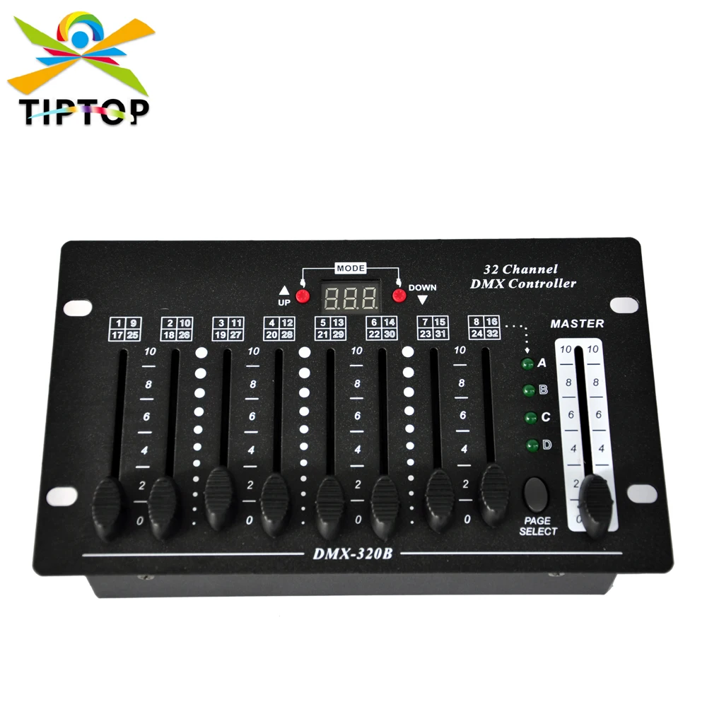 

Gigertop 1351 32 Channel DMX Controller LED Fader Numerical Display Battery Support Working DMX Address Code Screen 3 Pin Xlr