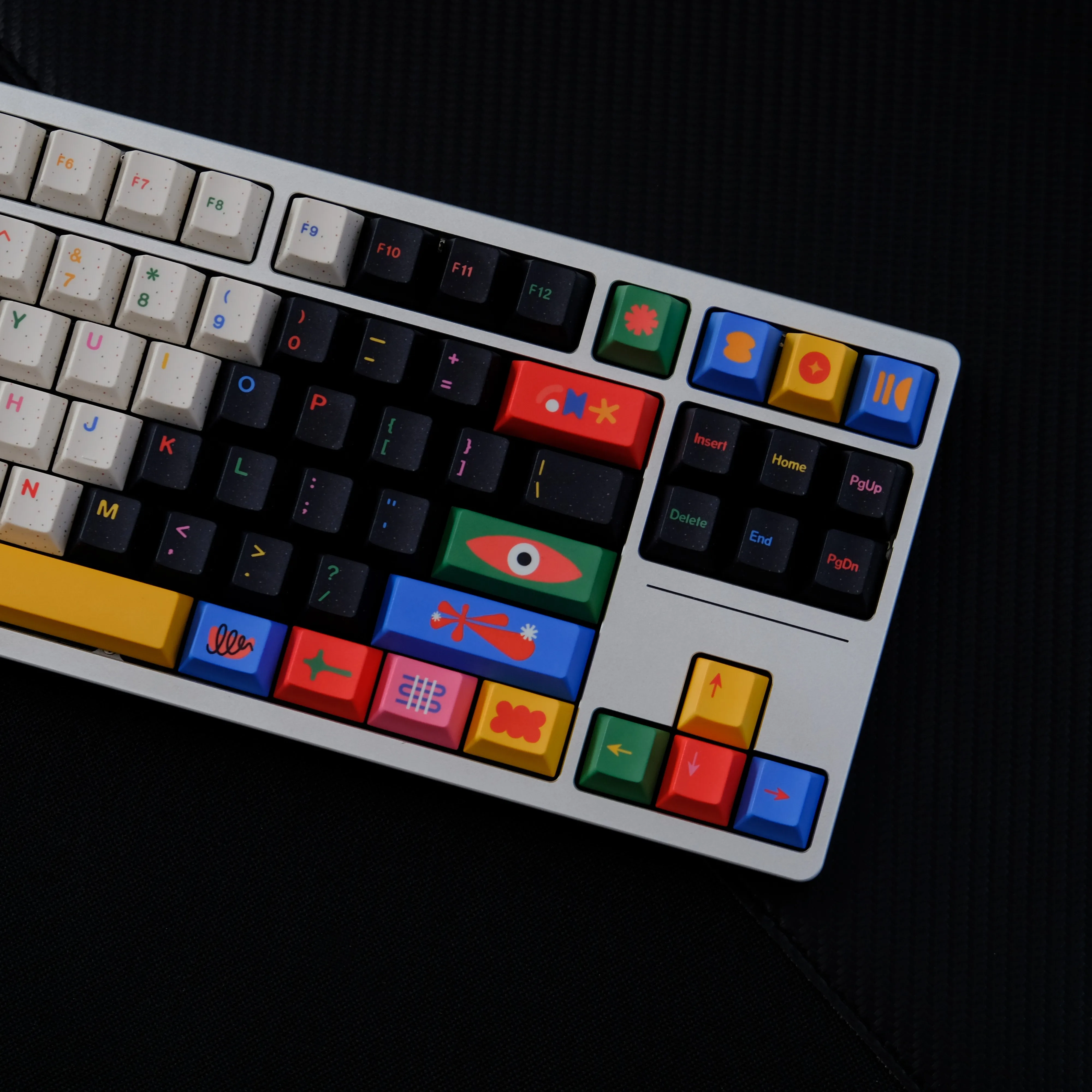 142 Keys Aifei Motif Keycaps PBT Dye Sublimation Cherry Height for Mechanical Keyboard AULA F75 Ajazz Ak820 Pro Game PC Wooting