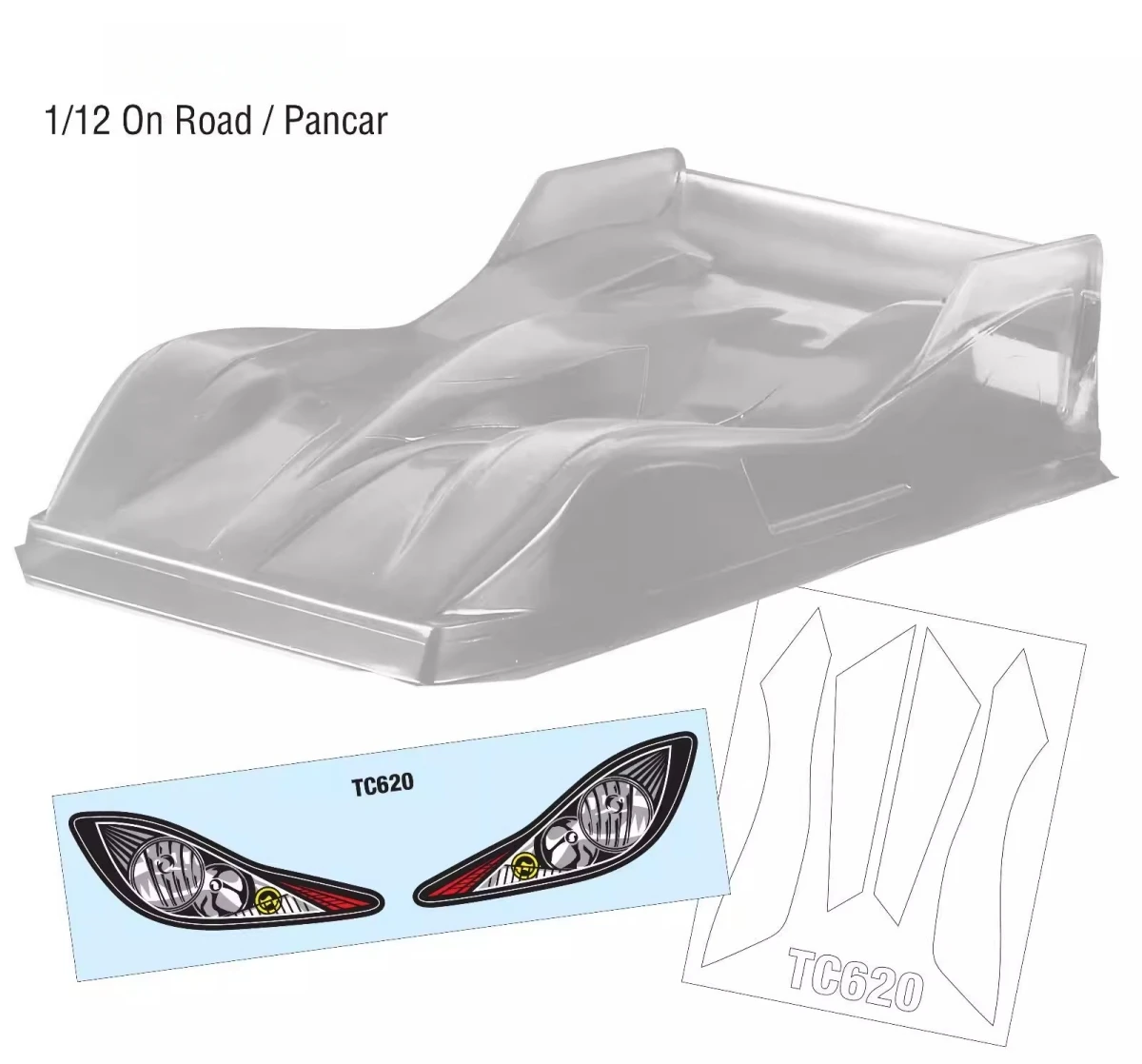Pan car body 1:12 scale