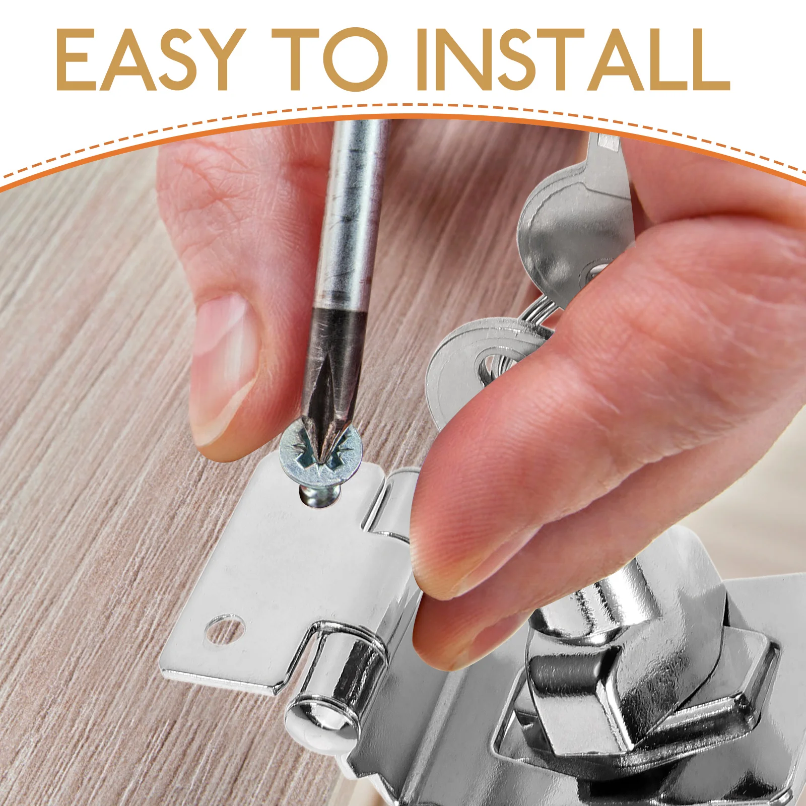 

Cabinet Door Locks 90 Degrees Lock Plate 2.5 Inch Bright Finish No Drilling Drawer Locks Safety Cabinet File Kit With Keys