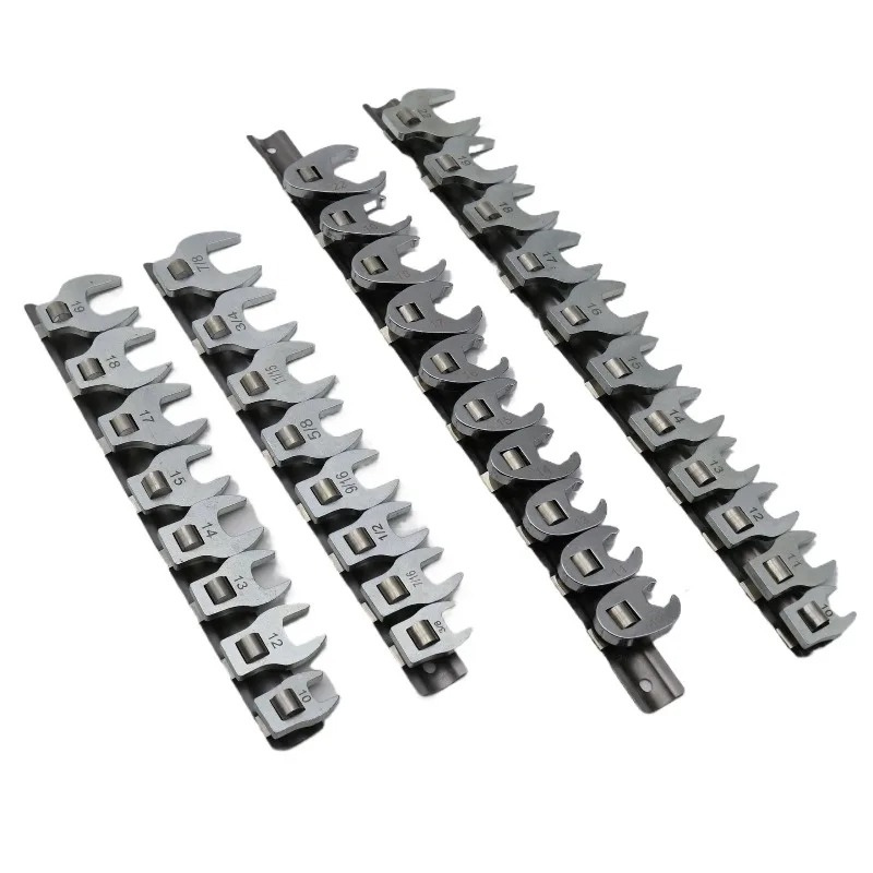 Multi-function Open End Spanner Kit Removable Head Ox Horn Wrench for Repair Work